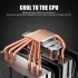 upHere D6SEC ARGB CPU Air Cooler - Black